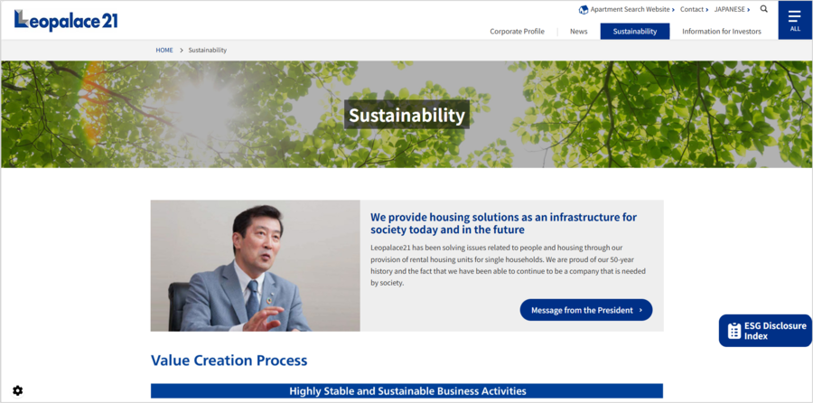 sustainability top image