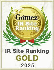 Received the Gold Award of Gomez IR Site Ranking 2024 