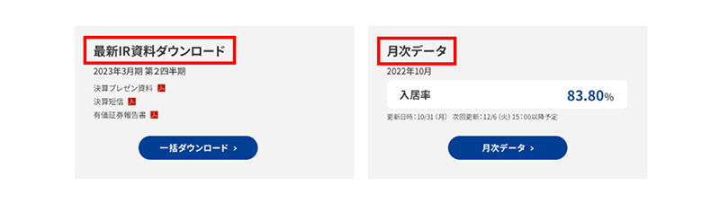 資料ダウンロード・月次データ